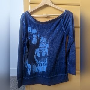 Disney Star Wars Blue Top LS (Small)